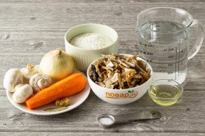 Грибной суп с "ушками"