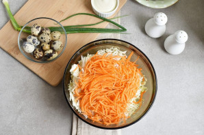 Салат "Перепелиное гнездо"