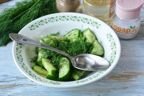 Шведский салат из огурцов