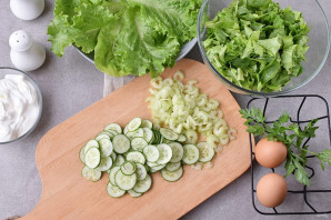 Салат со сметаной Салат со сметаной