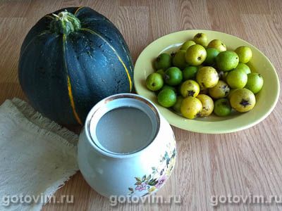 Пюре из кабачка и груши-дички на зиму