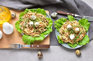 Салат "Перепелиное гнездо"