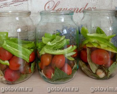 Помидоры с болгарским перцем и чесноком на зиму Помидоры с болгарским перцем и чесноком на зиму