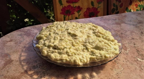 Закусочный кабачковый торт, пошаговый рецепт с фото