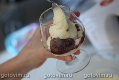 Крем из маскарпоне с инжиром в мёде и коньяком Крем из маскарпоне с инжиром в мёде и коньяком