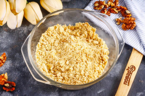 Торт "Наполеон" с грецкими орехами