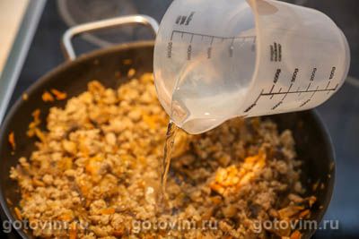 Гречка с фаршем и грибами на сковороде Гречка с фаршем и грибами на сковороде