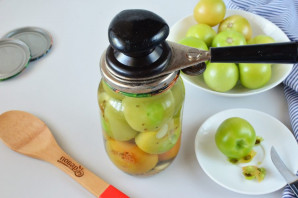 Рецепт маринованных зеленых помидоров
