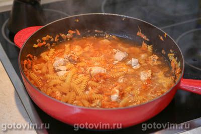 Макароны с мясом на сковороде (без варки) Макароны с мясом на сковороде (без варки)
