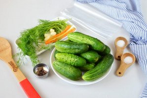 Рецепт засолки огурцов в пакете