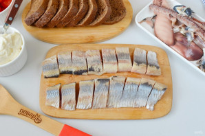 Канапе с сельдью