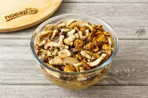 Грибной суп с "ушками"