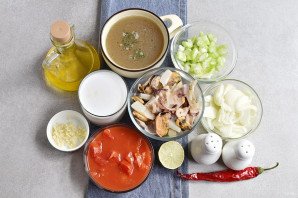 Суп из коктейля морепродуктов