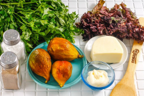 Салат с инжиром и моцареллой Салат с инжиром и моцареллой