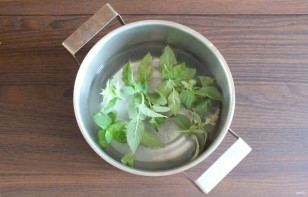 Малосольные огурцы с мятой и чесноком