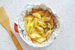 Картофель с сельдереем в духовке