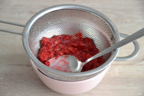 Торт "Птичье молоко" с малиной