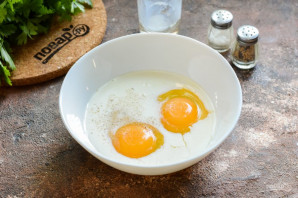 Омлет с брокколи на пару