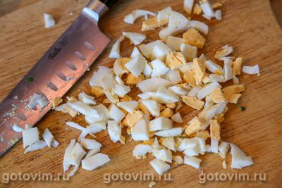 Завитки с зеленым луком и яйцом