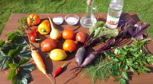 Заправка для борща, свекольника на зиму, пошаговый рецепт с фото