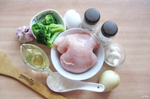 Куриные оладьи с брокколи