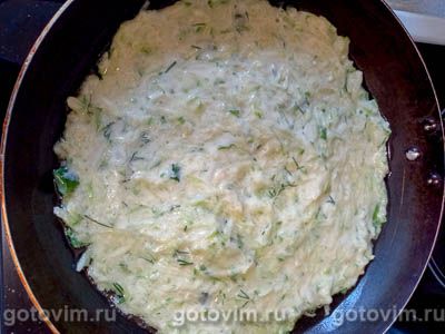 Пицца из кабачков на сковороде