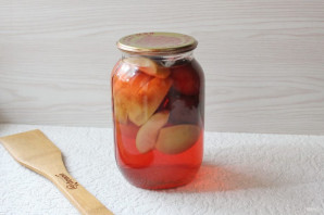 Компот из яблок и слив на зиму
