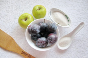 Компот из яблок и слив на зиму