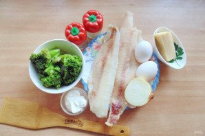 Судак с брокколи в духовке