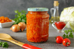 Капуста с томатной пастой на зиму Капуста с томатной пастой на зиму