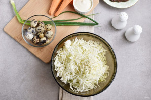 Салат "Перепелиное гнездо"