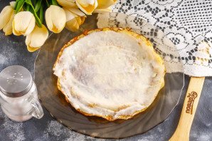 Блинный торт с карамелью Блинный торт с карамелью