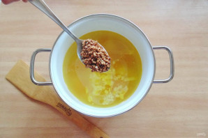 Гречневый суп с брокколи Гречневый суп с брокколи