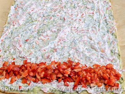 Кабачковый рулет в духовке