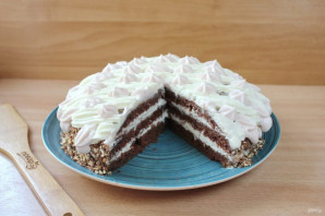 Шоколадный торт с кремом "Пломбир"