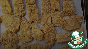 Пангасиус в панировочных сухарях, в духовке