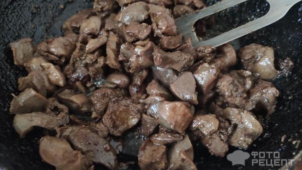 Рецепт: Блинчики фаршированные куриными потрошками - Просты в приготовлении и вкусные!