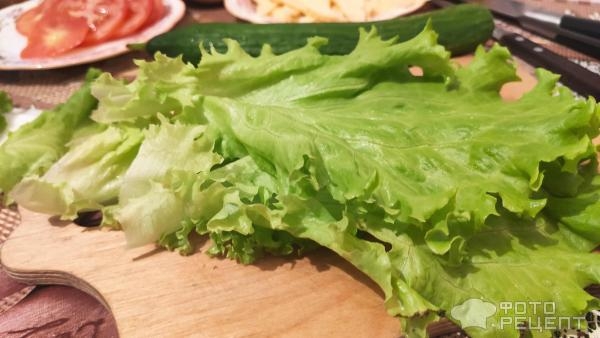 Рецепт: Бургер домашний - С хрустящей булкой