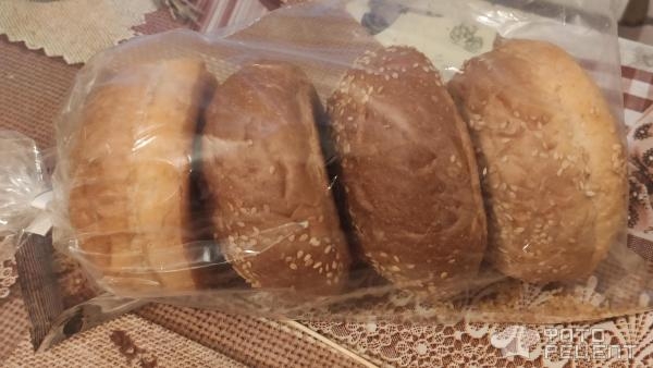 Рецепт: Бургер домашний - С хрустящей булкой