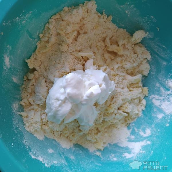 Рецепт: Галета фруктовая - С персиками и малиной