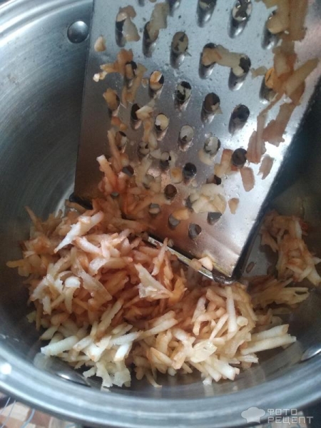 Рецепт: Яблочное варенье - протертое на тёрке