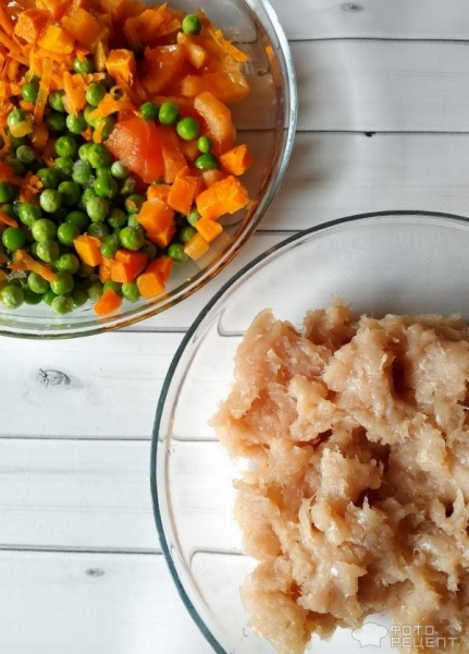 Рецепт: Картофельная запеканка с мясным фаршем - и овощами