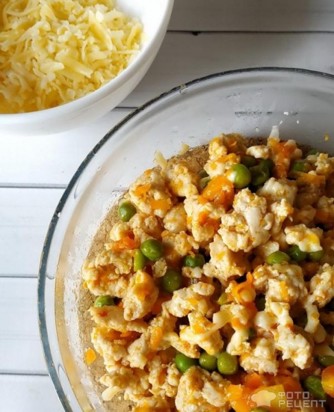 Рецепт: Картофельная запеканка с мясным фаршем - и овощами