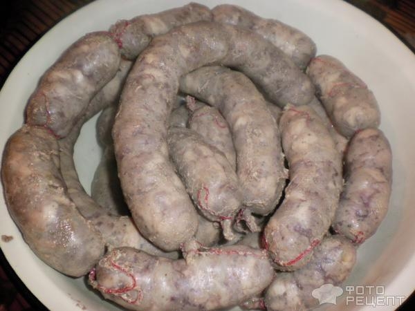 Рецепт: Колбаса домашняя - В натуральной оболочке!