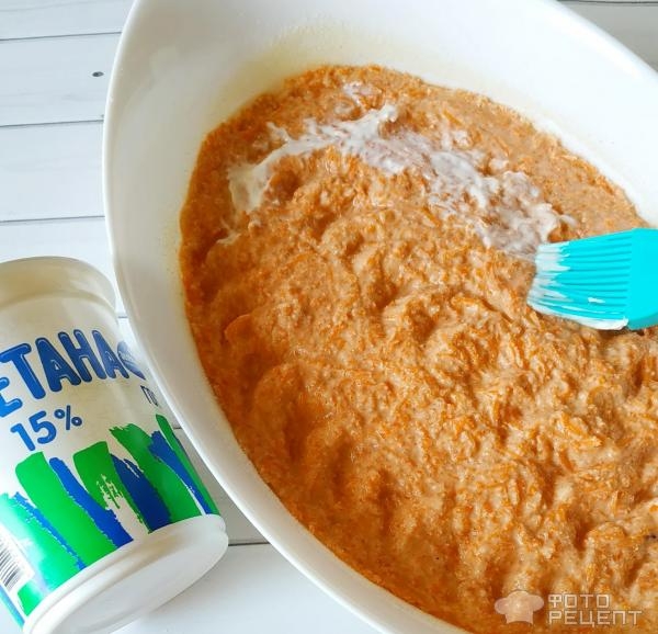 Рецепт: Морковная запеканка - с изюмом