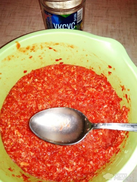 Рецепт: Острая приправа "Хреновина" - Быстрая и вкусная. Убережет от простуды