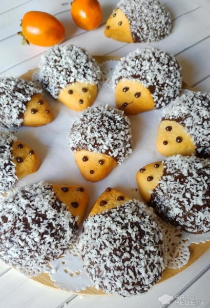 Рецепт: Печенье "Ежики" - готовим вместе с детьми