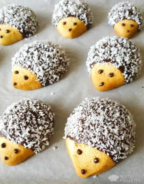 Рецепт: Печенье "Ежики" - готовим вместе с детьми