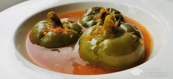 Рецепт: Перцы томленые в острой томатной заливке - В мультиварке