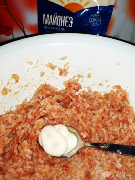 Рецепт: Перец болгарский фаршированный мясным фаршем с рисом и зеленью - Сочный и очень вкусный